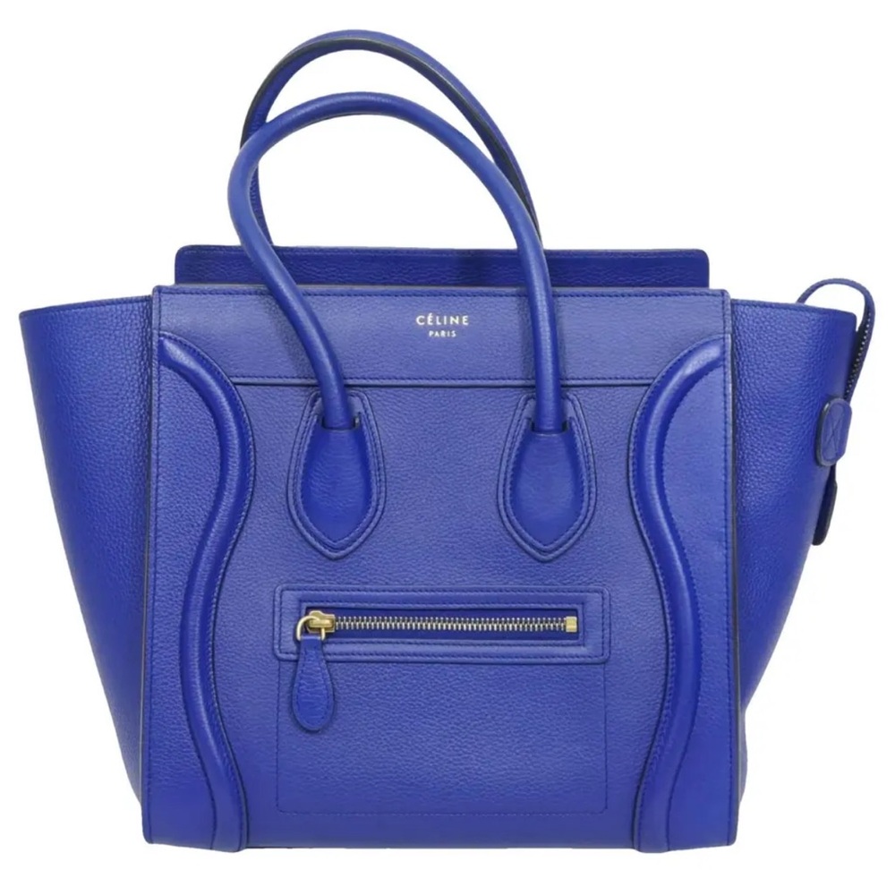 CELINE Tote Handbag Cobalt Blue